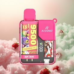 Aivono Aim Tank 9500 Mansikkajää 18ml 1.2ohm